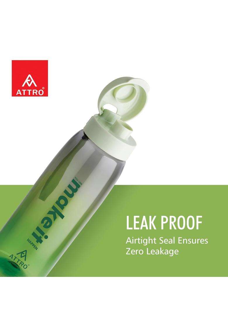 ATTRO Sip Star Plastic Water Bottle | 1000 ml | 33.8 fl oz | 2-Piece Set | BPA Free | Leak Proof - Indya