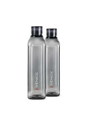 CELLO Venice Plastic Water Bottle | 1 L | 1.1 Qt | 2-Piece Set