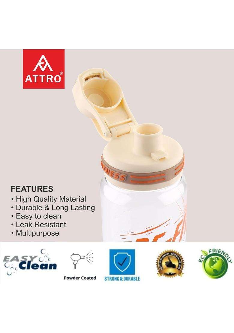 ATTRO BeFit Sports Water Bottle | 1000 ml | 33.8 fl oz | BPA Free | Leak Proof - Indya