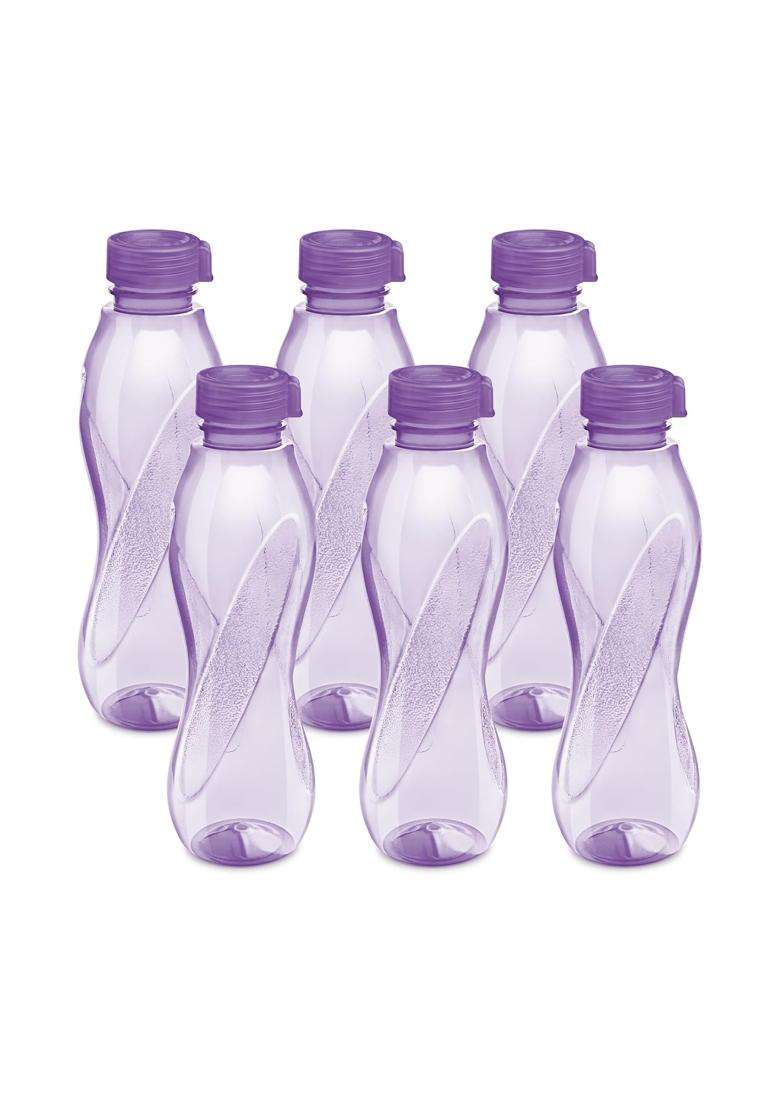 MILTON Oscar Water Bottles | 1 L | 1.1 Qt | Pack of 6 | BPA Free | Leak Proof - Indya
