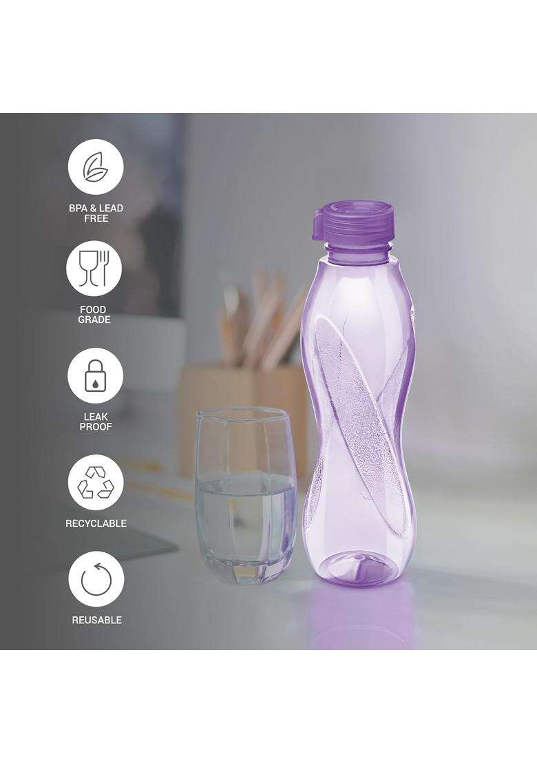 MILTON Oscar Water Bottles | 1 L | 1.1 Qt | Pack of 6 | BPA Free | Leak Proof - Indya