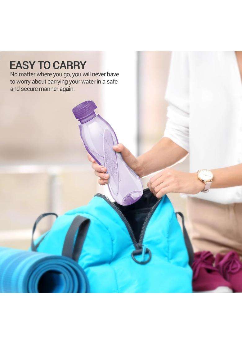 MILTON Oscar Water Bottles | 1 L | 1.1 Qt | Pack of 6 | BPA Free | Leak Proof - Indya