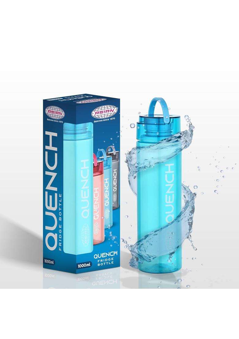 ASIAN Plastowares Quench Water Bottle | 1 L | 1.1 Qt | BPA Free | Leak Proof - Indya