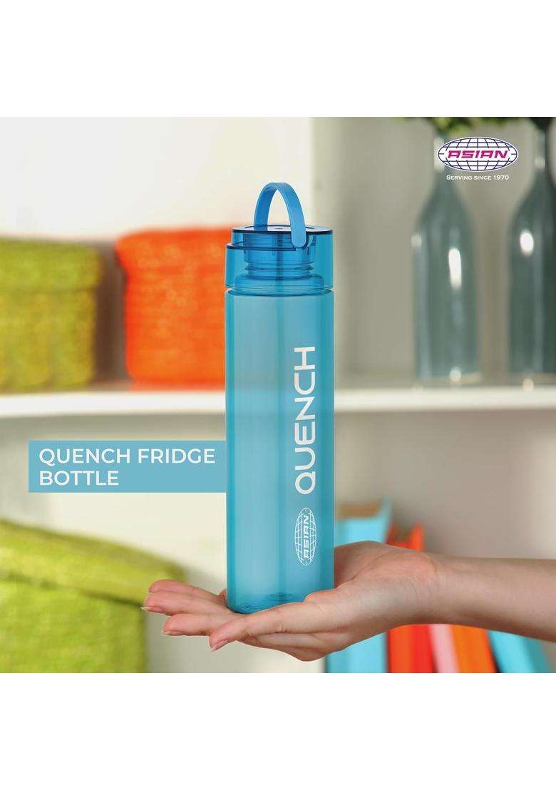 ASIAN Plastowares Quench Water Bottle | 1 L | 1.1 Qt | BPA Free | Leak Proof - Indya