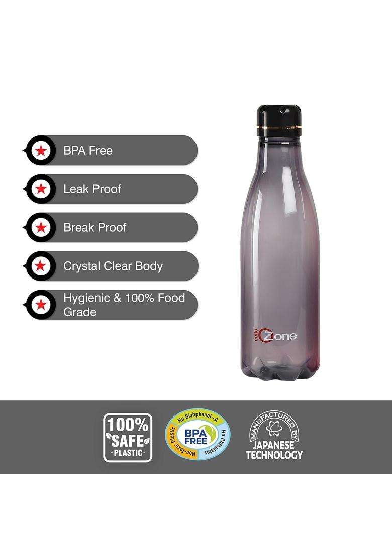 CELLO Ozone Plastic Water Bottles | 1000 ml | 33.8 fl oz | 3-Piece Set | BPA Free | Leak Proof | Food Safe - Indya