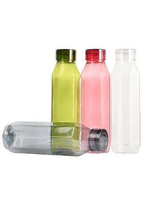 PEARLPET Diamond BPA-free Plastic Water Bottle Pcs | 1000 ml | 33.8 fl oz | 4-Piece Set