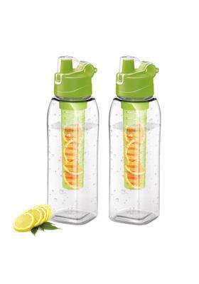 MILTON Infuser Plastic Water Bottle | 1 L | 1.1 Qt | 2-Piece Set | BPA Free | Leak Proof | Food Safe