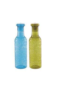 ATTRO Iceberg Plastic Unbreakable Fridge Water Bottle for Office | 1000 ml | 33.8 fl oz | 2-Piece Set
