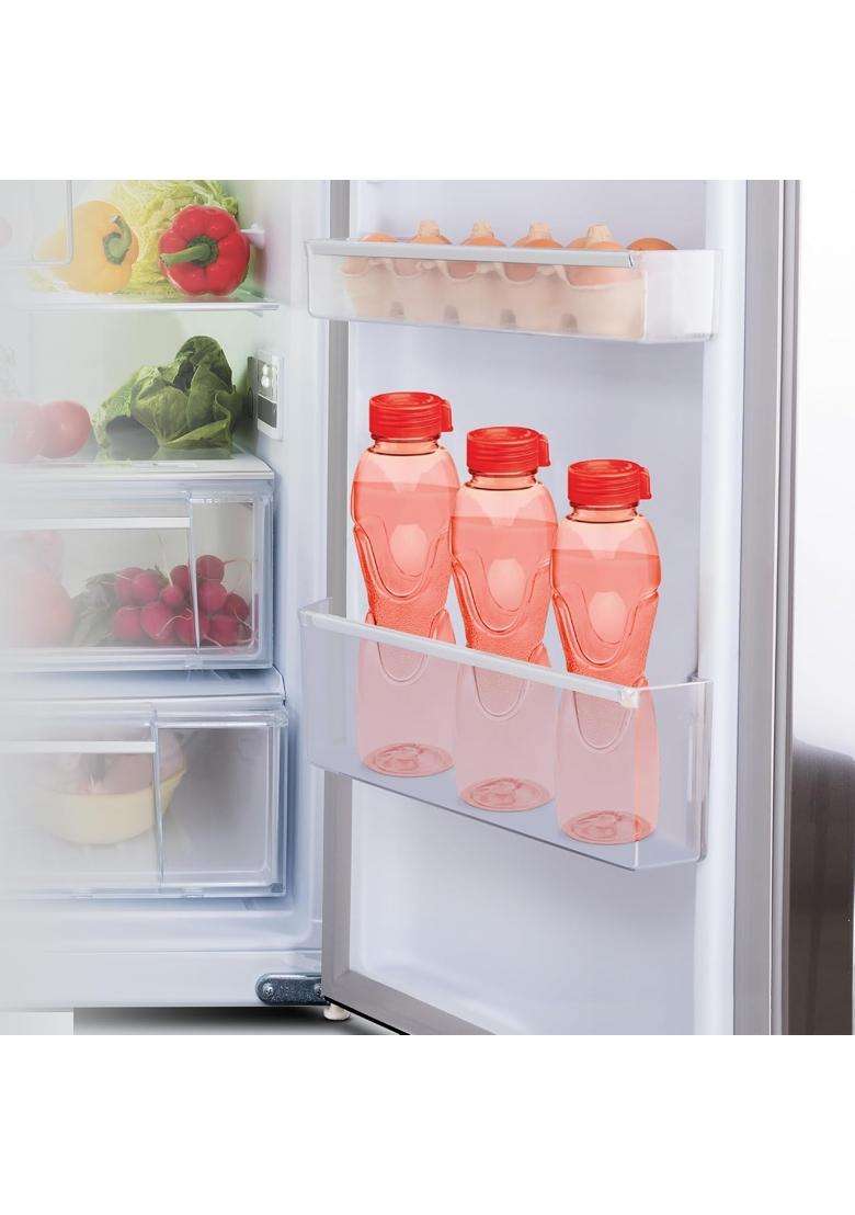 MILTON Mayo PET Water Bottle | 1 L | 1.1 Qt | 6-Piece Set | BPA Free | Leak Proof | Food Safe - Indya