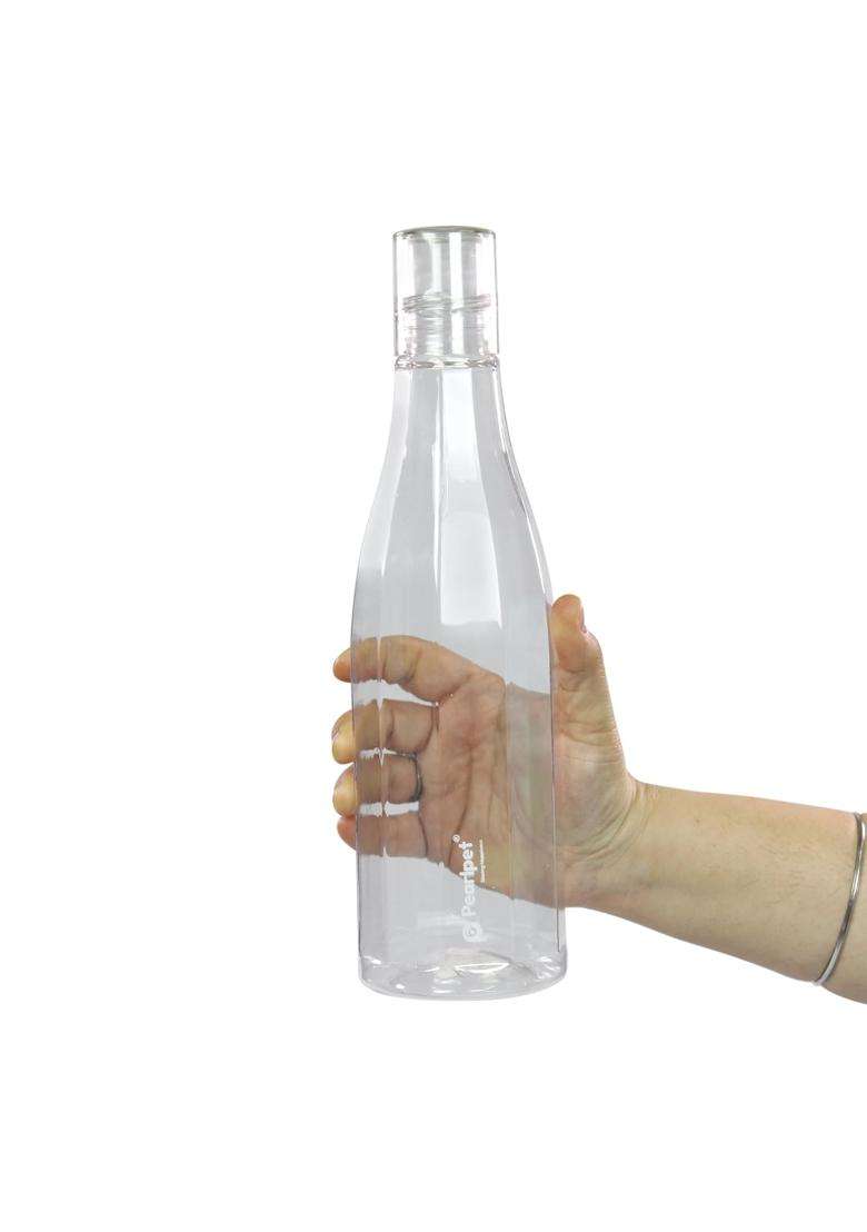 PEARLPET Azzure BPA-free Plastic Water Bottle Pcs | 1000 ml | 33.8 fl oz | 6-Piece Set - Indya