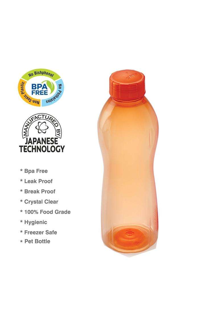 CELLO Maxis PET Bottle Set | 1 L | 1.1 Qt | 6-Piece Set - Indya