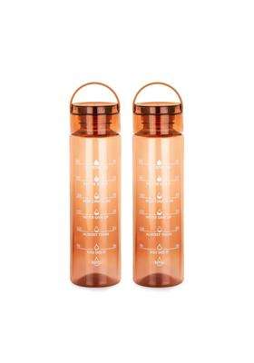 ATTRO Oxy Motivational Water Bottle | 1000 ml | 33.8 fl oz | 2-Piece Set