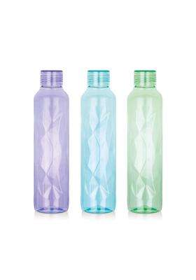 ATTRO Elite Plastic Water Bottle BPA Free Leakproof Fridge Safe for Daily Hydration | 1000 ml | 33.8 fl oz | 3-Piece Set