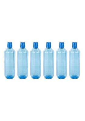 PEARLPET Gemini BPA-Free Plastic Water Bottle Set | 1000 ml | 33.8 fl oz | Pack of 6 | Leak Proof