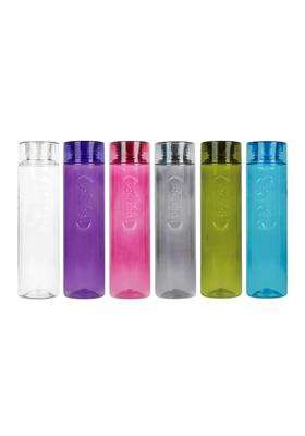 PEARLPET Amaya Water Bottle for Home | 1000 ml | 33.8 fl oz | 6-Piece Set | BPA Free | Leak Proof | Food Safe