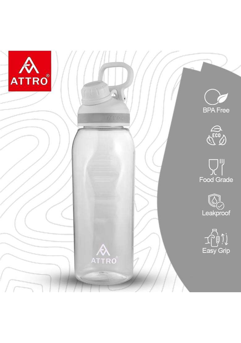 ATTRO Gym Mate Water Bottle | 1 L | 1.1 Qt | BPA Free | Leak Proof - Indya
