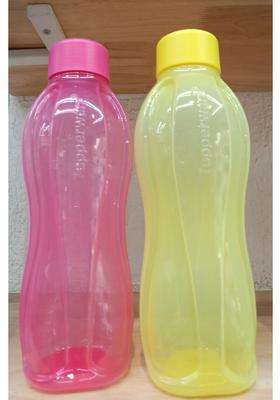 Tupperware Aquasafe Plastic Round Bottle Set of Bottle | 1 L | 1.1 Qt | 2-Piece Set