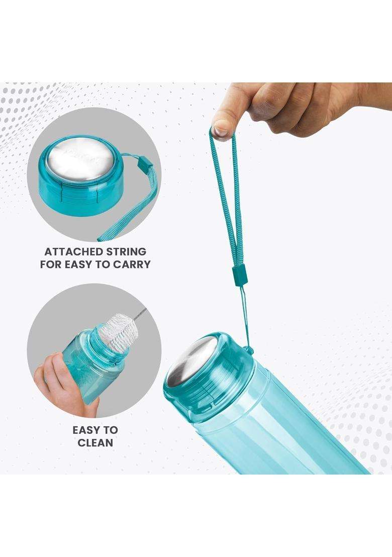 MILTON Hector 1000 Pet Water Bottle | 1 L | 1.1 Qt | 4-Piece Set | BPA Free | Leak Proof - Indya