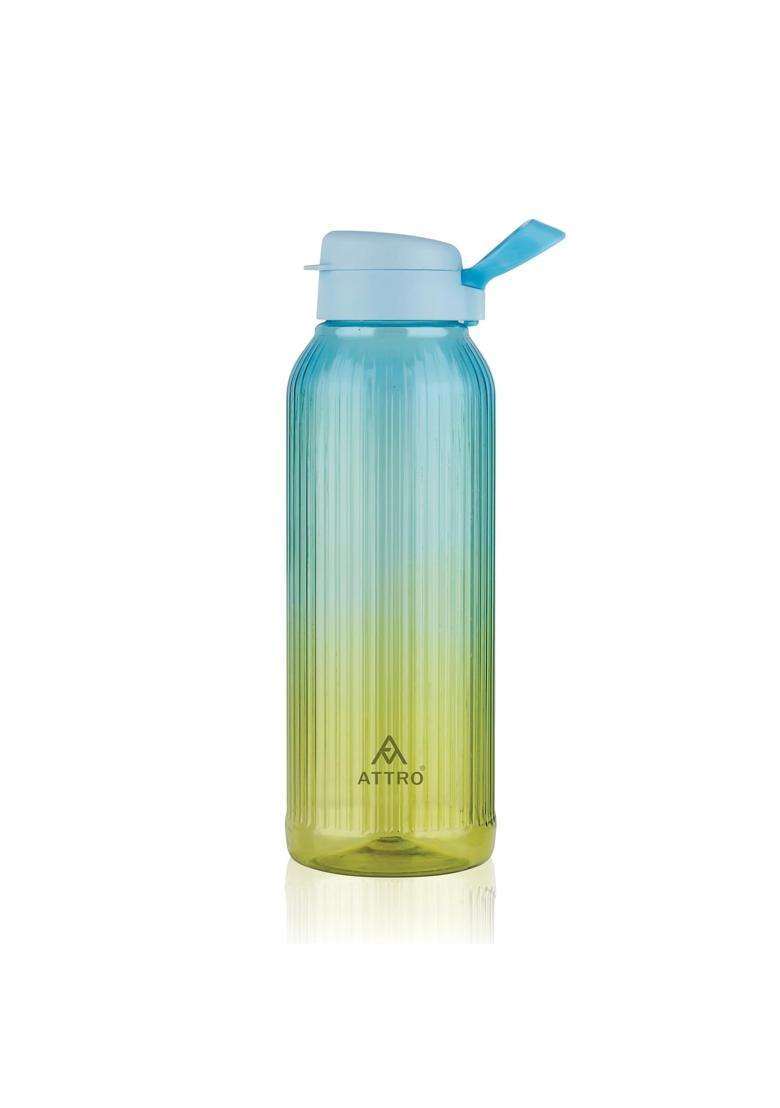 ATTRO Linear Deluxe BPA-Free Plastic Water Bottle with Leak-Proof Flip-Top Cap | 1.5 L | 1.6 Qt - Indya