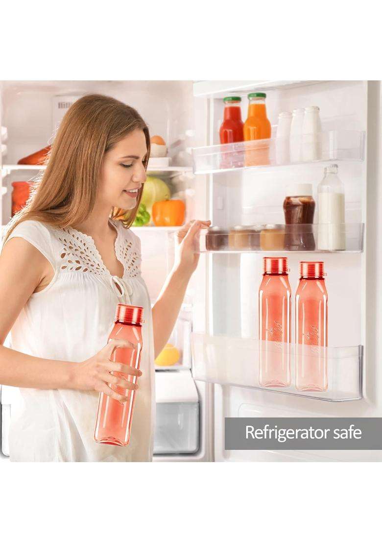 MILTON Prime Water Bottles | 1 L | 1.1 Qt | Pack of 2 | BPA Free | Leak Proof - Indya