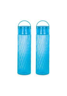 ATTRO O2 Spring Water Bottle with Easy to Carry Handle Leak-proof BPA Free Plastic | 1000 ml | 33.8 fl oz | 2-Piece Set