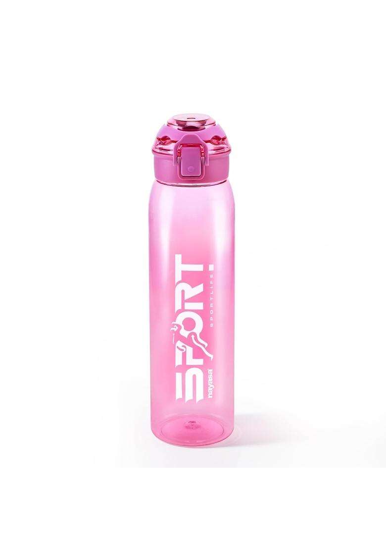 Nayasa Turbine BPA Free Plastic Water Bottle | 1000 ml | 33.8 fl oz | Leak Proof - Indya