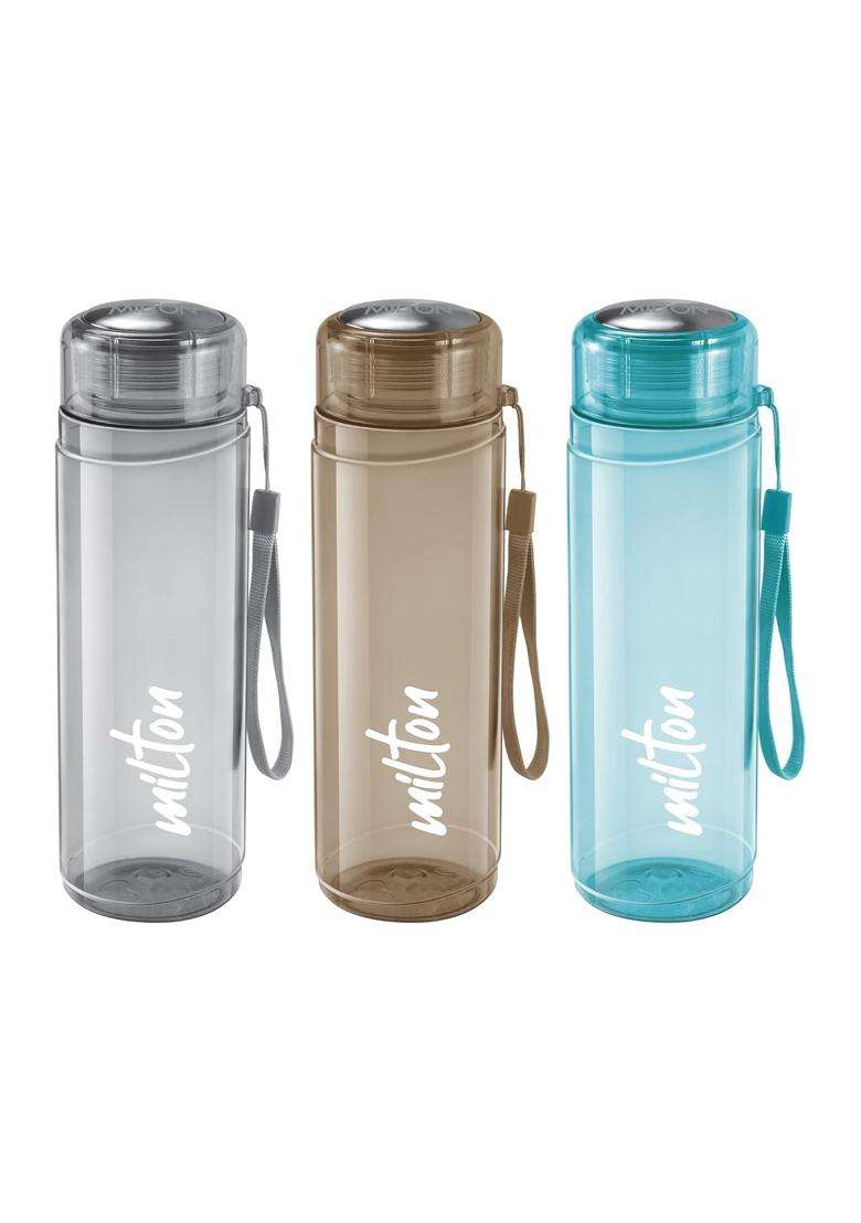 MILTON Hector 1000 Pet Water Bottles | 1 L | 1.1 Qt | 3-Piece Set | BPA Free | Leak Proof - Indya