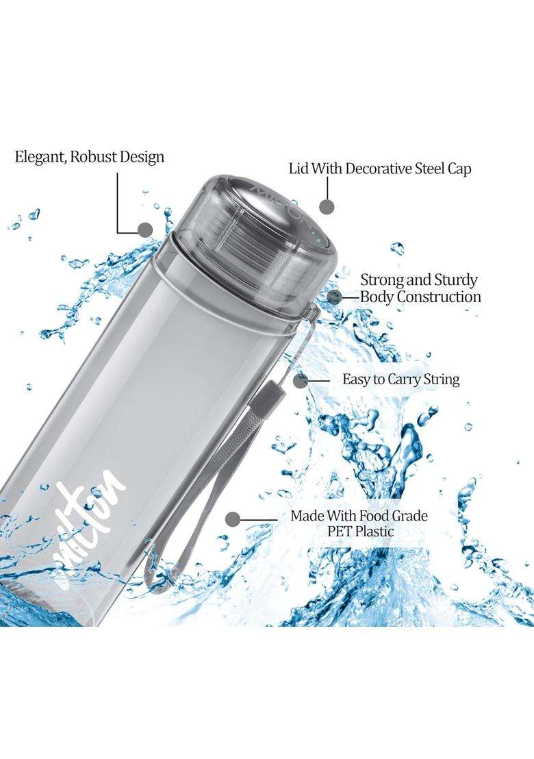 MILTON Hector 1000 Pet Water Bottles | 1 L | 1.1 Qt | 3-Piece Set | BPA Free | Leak Proof - Indya