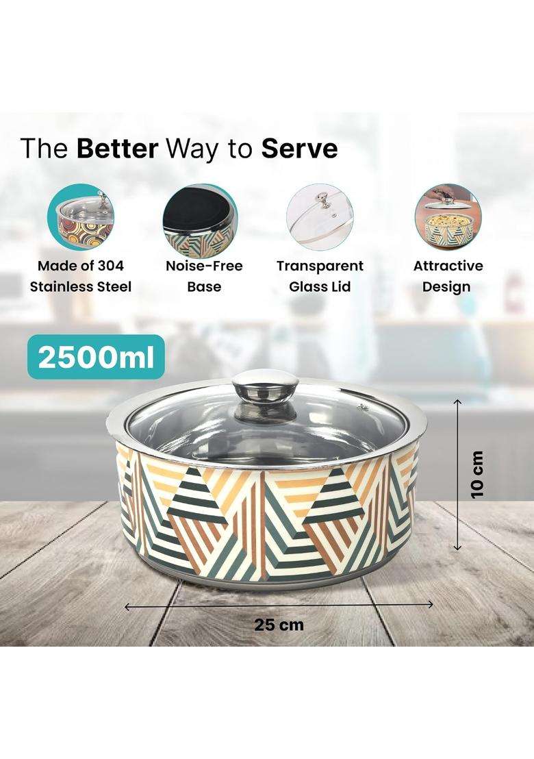 The Better Home Stainless Steel Insulated Casserole | 2.5 L | 2.6 Qt - Indya