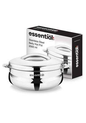 BERGNER Essential Plus Stainless Steel Belly Hot Pot | 2000 ml | 67.6 fl oz | Insulated | Food Safe