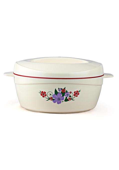 CELLO Roti Plus Insulated Casserole Hot Pot Box Case with Lid Red | 2500 ml | 84.5 fl oz | BPA Free