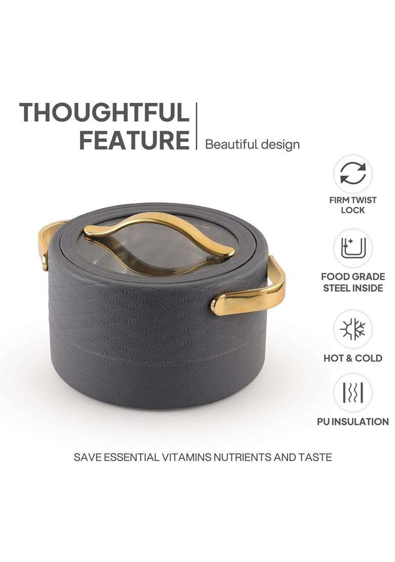 CELLO Velvetto Deluxe 2500 Insulated Casserole Hot Box for Kitchen | 2500 ml | 84.5 fl oz - Indya