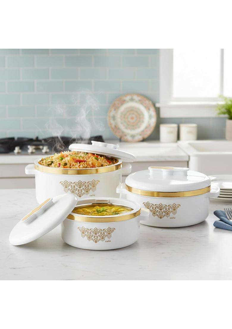 CELLO Exotic Insulated Casserole | 500 ml | 16.9 fl oz | 3-Piece Set - Indya