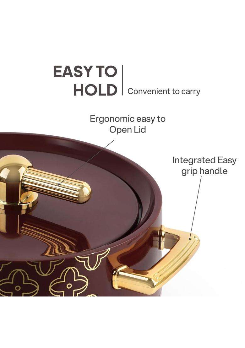 CELLO Jewel NX Insulated Serving Casserole Hot Pot Case for Daily Use | 1500 ml | 50.7 fl oz - Indya