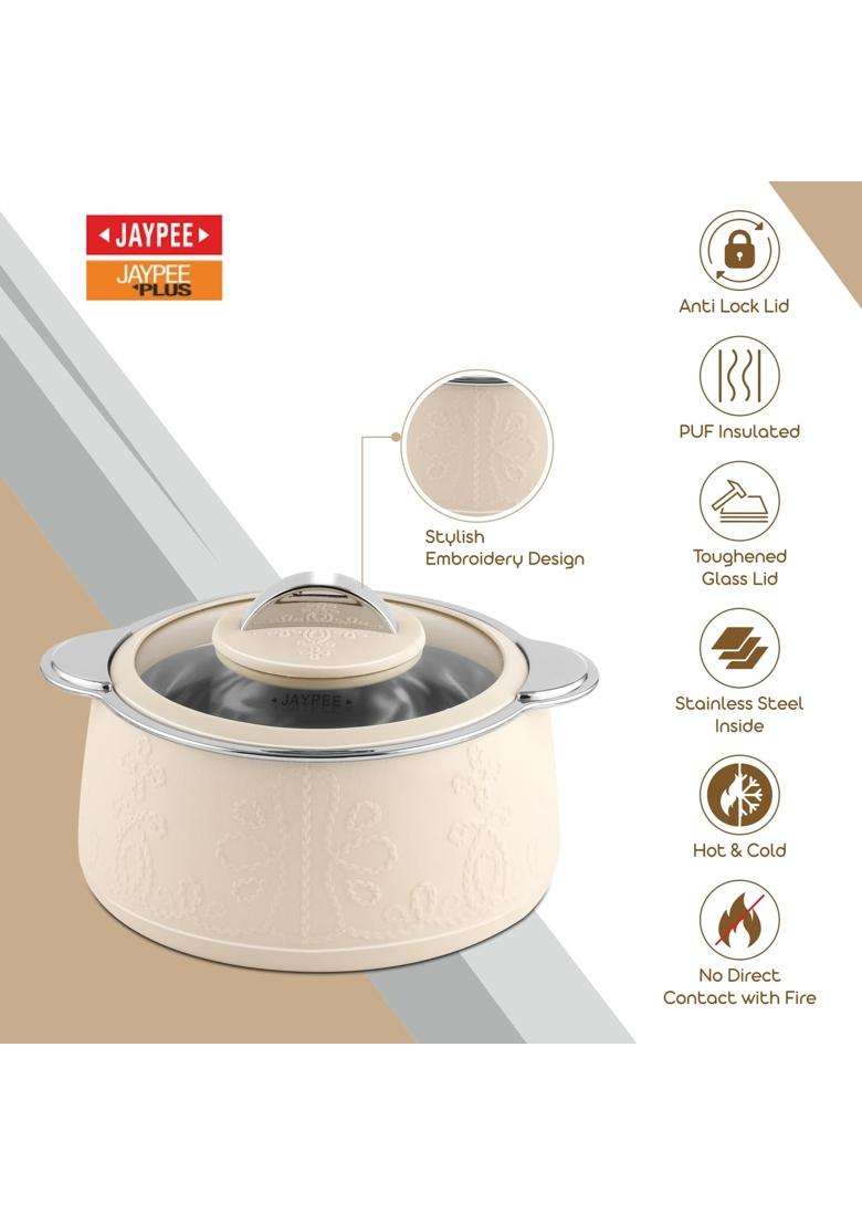 Jaypee Plus Jaypee Fabrene Serving Twin Set Casserole PUF Insulated | 1000 ml | 33.8 fl oz - Indya