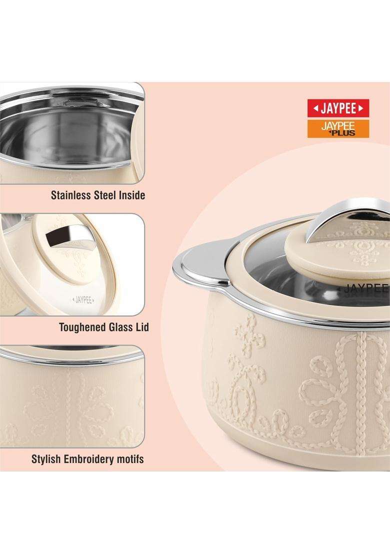 Jaypee Plus Jaypee Fabrene Serving Twin Set Casserole PUF Insulated | 1000 ml | 33.8 fl oz - Indya
