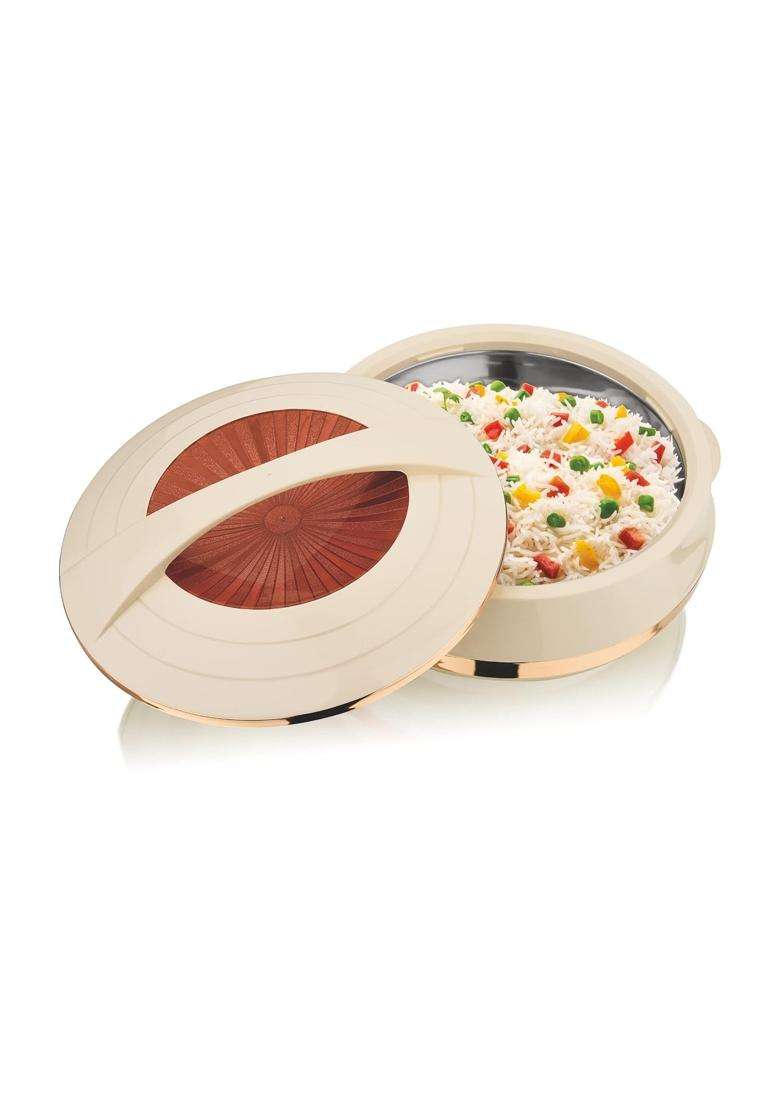 ASIAN Olympic Inner Steel Casserole | 1600 ml | 54.1 fl oz | BPA Free | Insulated | Food Safe - Indya