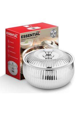 BERGNER Essential Plus Stainless Steel Stripe Hot Pot | 2000 ml | 67.6 fl oz | Insulated | Food Safe