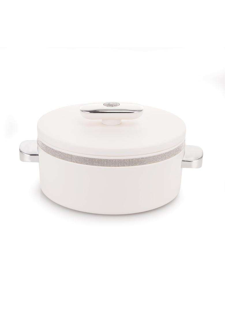 Nayasa Sapphire Insulated Inner Steel Casserole | 1500 ml | 50.7 fl oz | BPA Free | Food Safe - Indya