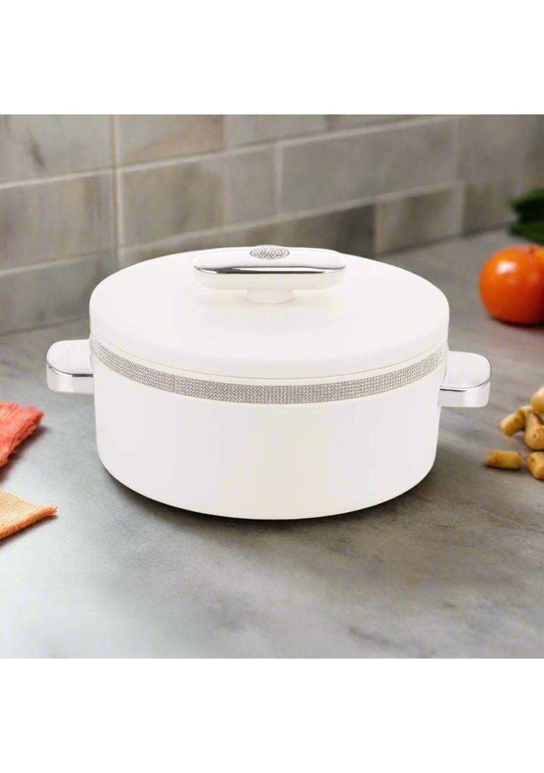 Nayasa Sapphire Insulated Inner Steel Casserole | 1500 ml | 50.7 fl oz | BPA Free | Food Safe - Indya