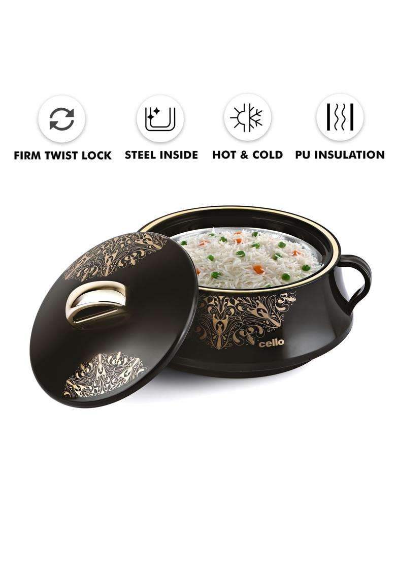 CELLO Midas Casserole Hot Pot Box for Daily Use and Kitchen | 1500 ml | 50.7 fl oz | BPA Free | Insulated | Food Safe - Indya