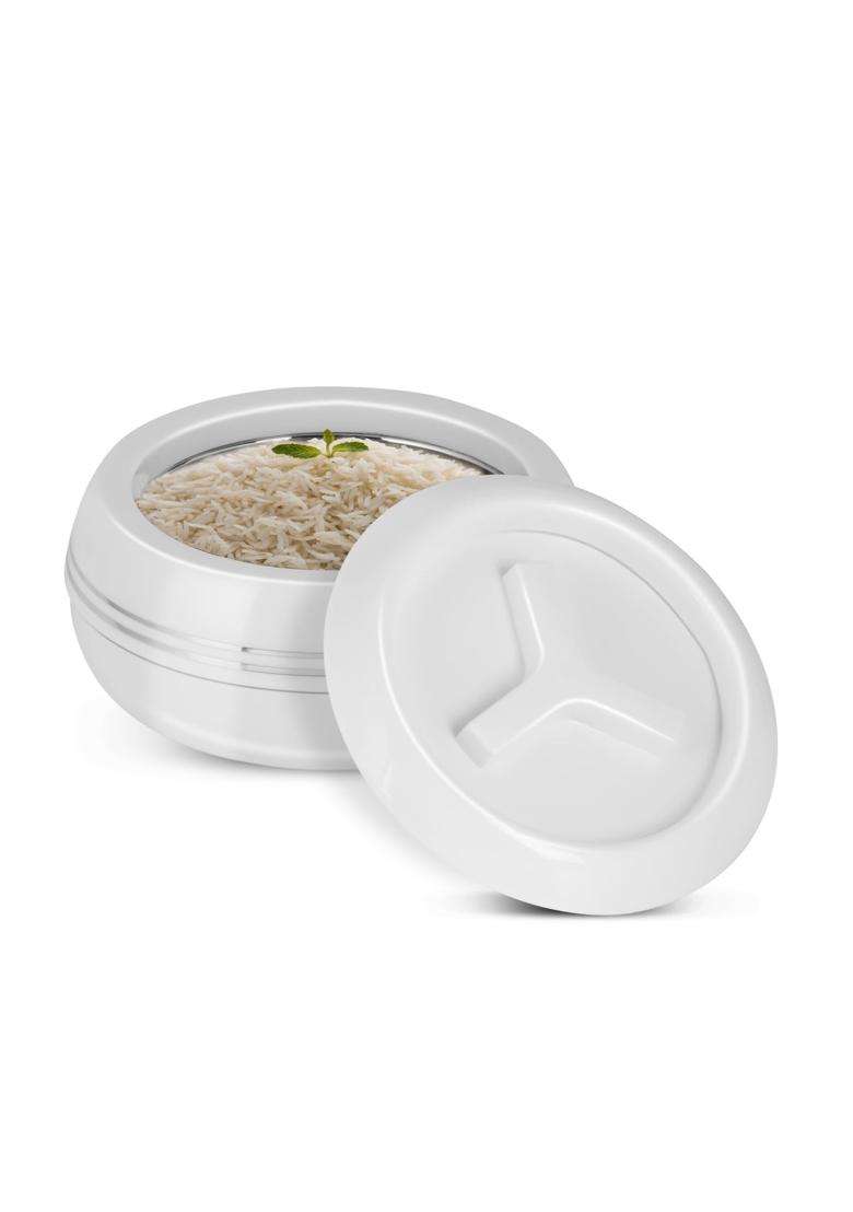 JAYPEE Palazio 1200 Inner Stainless Steel Casserole Pu Insulated Lockable Lid Food | 1200 ml | 40.6 fl oz | Food Safe | Rust Resistant - Indya