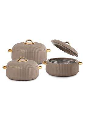 CELLO Aurum Insulated Casserole Hot Pot Box Pcs | 1000 ml | 33.8 fl oz | 3-Piece Set