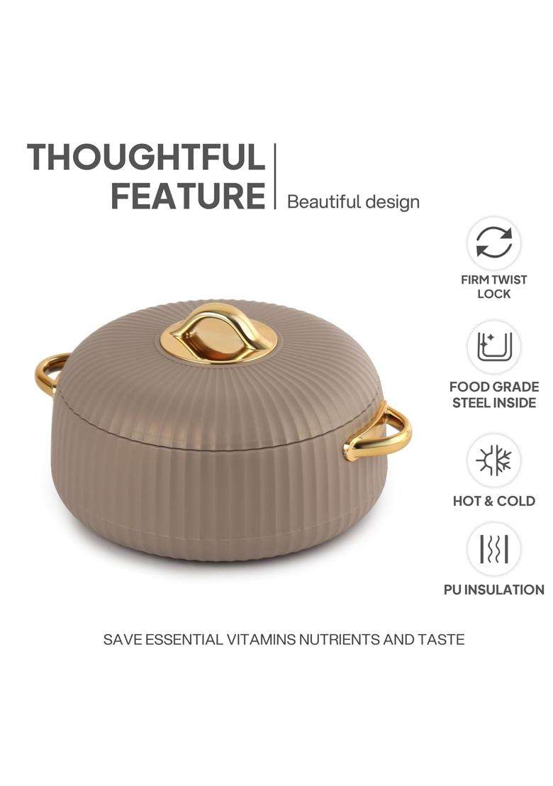 CELLO Aurum Insulated Casserole Hot Pot Box Pcs | 1000 ml | 33.8 fl oz | 3-Piece Set - Indya