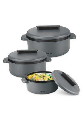MILTON Micronova Jr. Gift Set Inner Stainless Steel Casserole | 380 ml | 12.8 fl oz | 3-Piece Set | Dishwasher Safe | BPA Free | Microwave Safe | Food Safe