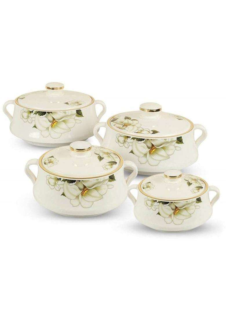 Nayasa Cook and Serve Casserole Set | 500 ml | 16.9 fl oz | Pack of 4 - Indya