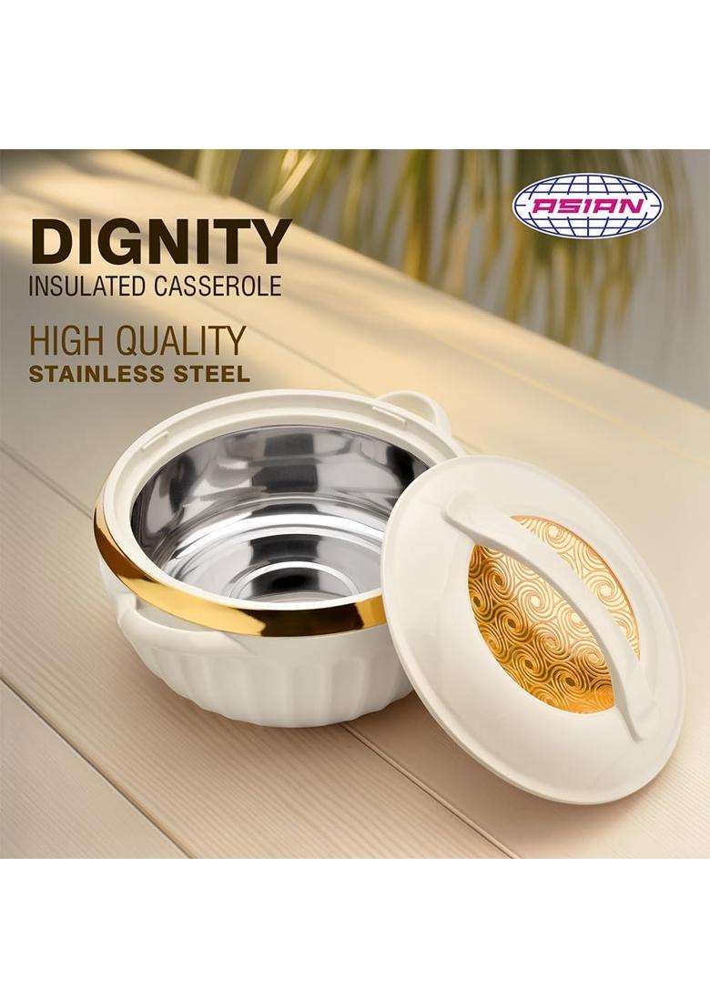 ASIAN Plastowares Dignity Casserole | 1600 ml | 54.1 fl oz | Insulated - Indya