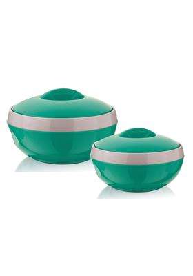 ASIAN Plastowares Sonic Inner Steel Casserole | 1000 ml | 33.8 fl oz | 3-Piece Set | Insulated