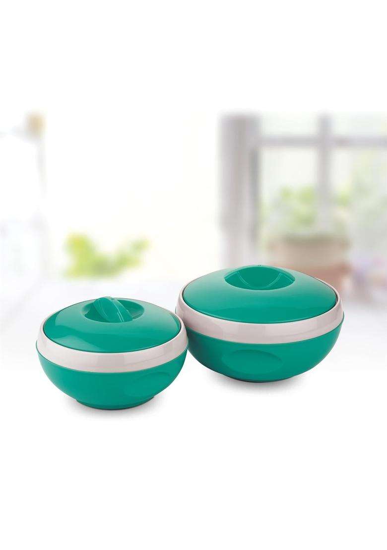 ASIAN Plastowares Sonic Inner Steel Casserole | 1000 ml | 33.8 fl oz | 3-Piece Set | Insulated - Indya