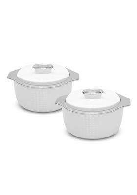 JAYPEE Inner Stainless Steel Casserole Twin | 1000 ml | 33.8 fl oz | 2-Piece Set | BPA Free | Insulated | Food Safe
